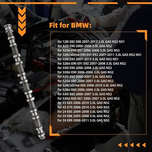 عمود الحدبات العادم ل BMW 128i 325i 325xi 328i 328xi 330i 330xi 525i 525xi 528i 528xi 530i 530xi X3 X5 Z4 in Kuwait