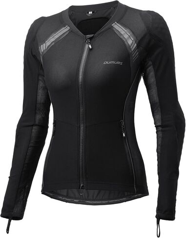 Oumurs Women's Armored Motorcycle Jacket with CE1&CE2 Protective Gear - Summer Riding Shirt in Kuwait