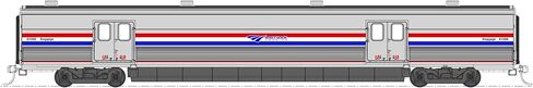 HO Amtrak Viewliner II سيارة الأمتعة المرحلة الثالثة #61050 in Kuwait