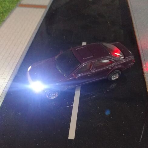 N مقياس 1:160 LED نموذج سيارات مضاء 10 عبوات لنماذج السكك الحديدية وإكسسوارات تخطيط الشوارع البناء البلاستيكي 12 فولت متوافق مع المقاوم السلكي مسبقًا in Kuwait