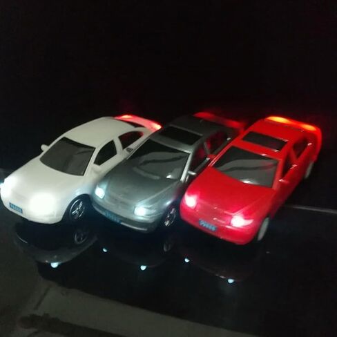 N مقياس 1:160 LED نموذج سيارات مضاء 10 عبوات لنماذج السكك الحديدية وإكسسوارات تخطيط الشوارع البناء البلاستيكي 12 فولت متوافق مع المقاوم السلكي مسبقًا in Kuwait