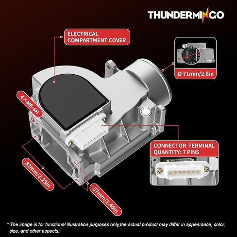 مستشعر تدفق الهواء الشامل 22250-65010 متوافق مع Toyota Pickup 4Runner 1988 1989 1990 1991 1992 1993 1994 1995 V6 3.0L مستشعر MAF يستبدل 22250-65010 197100-2920 in Kuwait