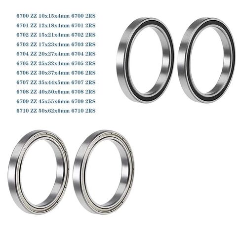 2/5pcs Bearing 608 6700 6701 6702 6703 6704 6705 6706 6707 6708 6709 6710-2RS ZZ(-2RS,2Pcs,6704 20x27x4mm) in Kuwait