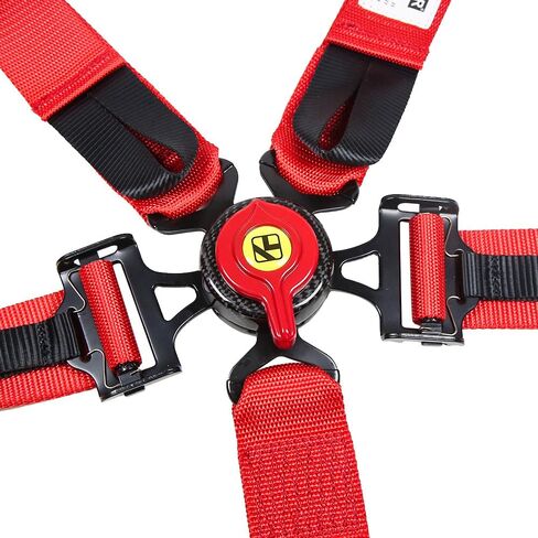 5 Point Racing Harness Seat Belt with 2 Inch Padding Heavy Duty Shoulder Seat Belt with Carbon Locks for Go Kart UTV & ATV in Saudi Arabia