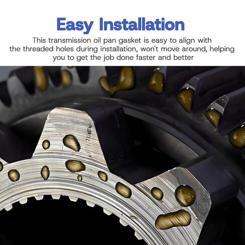 ASTROSYNC Transmission Oil Pan Gasket Thick Rubber Fit for Chrysler Torqueflite 727, Oil pan Gasket Replace 93110 in Kuwait