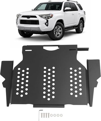درع المحول الحفاز متوافق مع موديلات 2010-2023 Toyota 4Runner 2WD و4WD Fit 4X4 فقط مسحوق فولاذي مطلي باللون الأسود in Kuwait