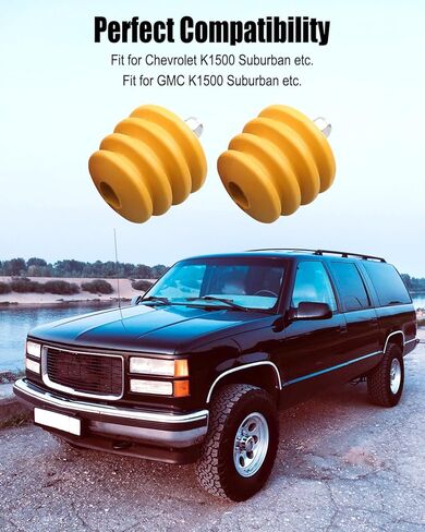 توقفات عثرة أوراق الربيع مناسبة لجي إم سي يوكون 1995-1999 C1500 K1500 سوبربان 1979-1999 فورد 150 1997-2003 شيفروليه تاهو بليزر C/K 1500 بعض الموديلات، استبدال مصدات المحور 4923 in Kuwait