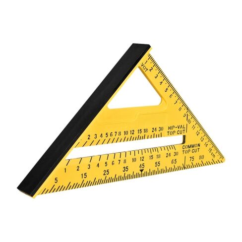 Carpentry Triangle Ruler Carpenter Square Triangle Ruler Woodworking Ruler DIY Woodworking Ruler with wear-resistant pp and accurate measurement, Pink in Saudi Arabia