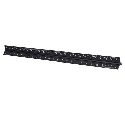 Clear Reading Aluminum Alloy Triangular Ruler Wearable Measuring Tools for Woodworking 1 X Triangular Ruler (Imperial Small Scale) in Kuwait
