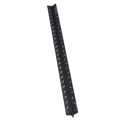 Clear Reading Aluminum Alloy Triangular Ruler Wearable Measuring Tools for Woodworking 1 X Triangular Ruler (Imperial Small Scale) in Kuwait