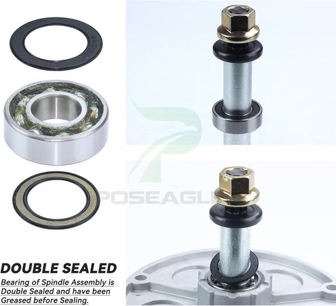 2 Pack 1001046 Spindle Assembly with 92851MA Spindle Pulley Replaces Murray 492574ma Spindle Assembly 092574MA 094129MA 090905MA for Murray 40 inch Deck Spindles in Kuwait