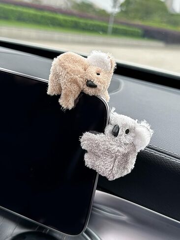 Car Dashboard Decorations Dog,Dash Ornaments for Cars Interior Rearview Mirror Accessories Animal Plush,Funny Computer Monitor Decor,Dog in Kuwait