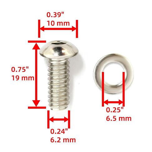 Motorcycle Derby Cover Button Head Screw Bolt Kit for Harley Touring Street Glide Electra Glide Road King (5 PCS) in Kuwait