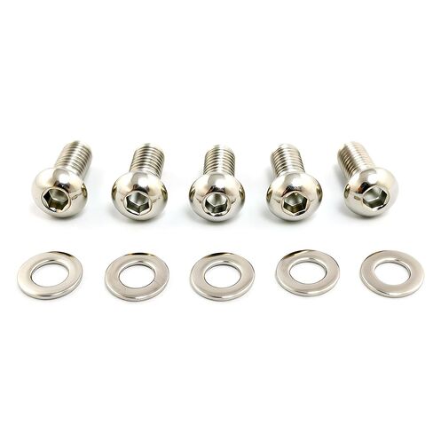 Motorcycle Derby Cover Button Head Screw Bolt Kit for Harley Touring Street Glide Electra Glide Road King (5 PCS) in Kuwait