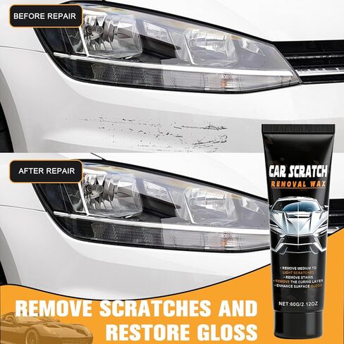 2Pcs Car Scratch Repair, Car Scratch Repair Paste Car Scratch Remover Kit, Car Scratch Remover Kit with Wipe Sponge for Car Vehicles Deep Scratches Scratches in Kuwait