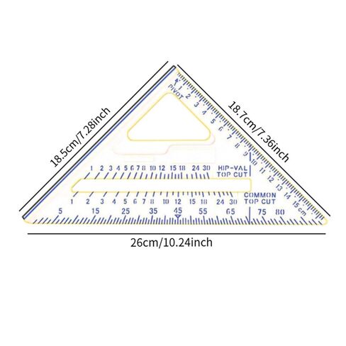 Carpentry Triangle Ruler DIY Woodworking Ruler Angle Measurement Tool Square Measuring Gauging Tool with Long- Pp And Portable Size Suitable Fo, Pink in Kuwait
