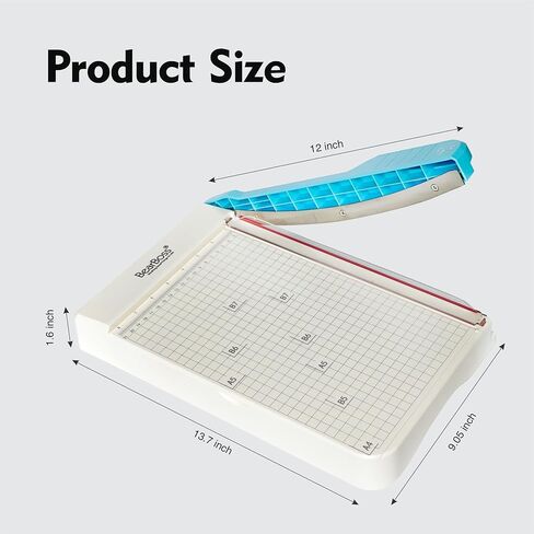 12 inch Paper Cutter, Guillotine Paper Cutter Heavy Duty, with Storage Worklion Precision Paper Trimmer with Safety Lock, Thickened Metal Based Cutting Board for Crafting Cardstock Photos in Kuwait