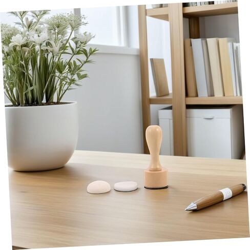 Mini Ink Blending Tool Set with Wood Handle, Round Replacement Foam Pads, Handheld Sponge Brush for Scrapbooking and Card Making Art Supplies in Kuwait