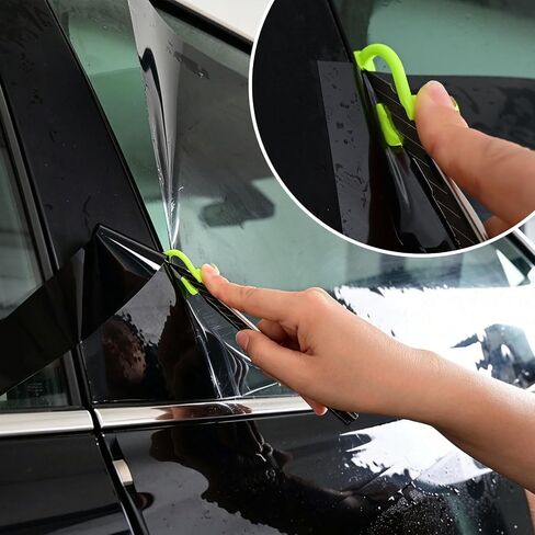 NEWISHTOOL Wrap Tools Vinyl Wrap Edge Cutting Tool, Magnetic Cutting Guide Spacer 7mm with Safety Wrap Knife Guide, Left & Right Window Tint PPF Edge Cutting Guide Aid, Scratch Free Wrap Cut Trim Tool in Kuwait