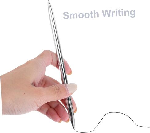 Wedding Signing Pen with Heart-shaped Acrylic Base, Silver Metal Ballpoint Guestbook Pen for Reception Desk, Engagement and Anniversary Signing Stationery in Kuwait