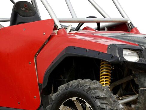 SuperATV Fender Flares Mud Guards for 2008-2010 Polaris RZR 800 / S 800/4 800 (See Fitment) | Extreme Durability | Protect Against Rocks, Dirt, Sand, & Other Flying Debris in Kuwait