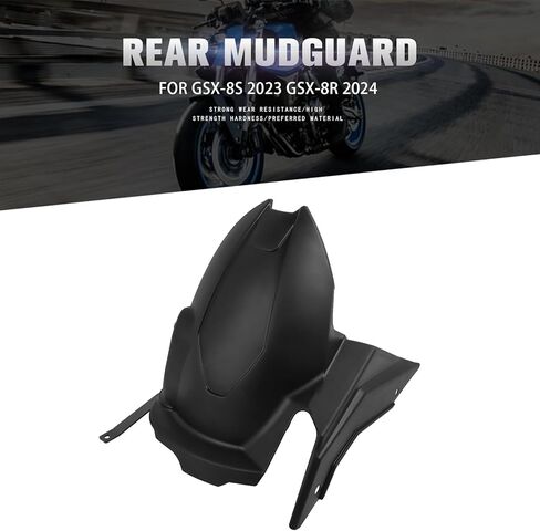 موسع واقي الطين للعجلة الخلفية من CHIFUN لـ GSX-8S 2023-2025، GSX-8R 2024-2026، GSX-8TT 800 2025-2026، ملحقات تمديد واقيات غبار الدراجات النارية لسوزوكي (أسود) in Kuwait