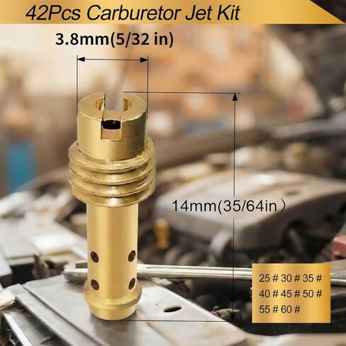 طقم نفاثة مكربن، 42 قطعة مكربن ​​لـ Mikuni Main & Pilot Slow Jet N100.604 & VM28/486 VM4/042 & VM22/210 in Kuwait
