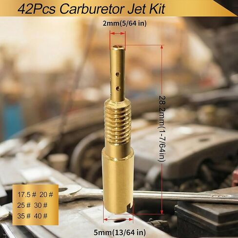 طقم نفاثة مكربن، 42 قطعة مكربن ​​لـ Mikuni Main & Pilot Slow Jet N100.604 & VM28/486 VM4/042 & VM22/210 in Kuwait