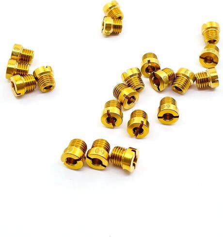 Holley 1/4-32 مجموعة الطائرات الرئيسية، 20 طائرة، 2 لكل مقاس 50 51 52 53 54 55 56 57 58 59، حجم الخيط: 1/4"-32 يناسب Holley 2010,2300,4010,4011,4150,4160,4500 in Kuwait