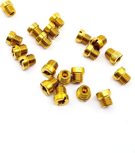 Holley 1/4-32 مجموعة الطائرات الرئيسية، 20 طائرة، 2 لكل مقاس 50 51 52 53 54 55 56 57 58 59، حجم الخيط: 1/4"-32 يناسب Holley 2010,2300,4010,4011,4150,4160,4500 in Kuwait