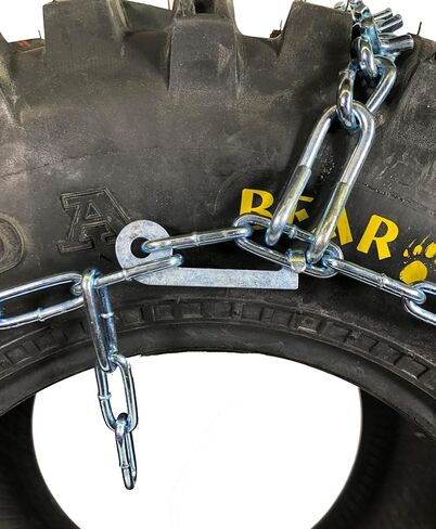 سلاسل إطارات V-Bar ATV لإطارات 25x10-12، 25x11-12، 26x10-12، سلاسل جر الثلج والجليد شديدة التحمل لمركبات ATV وUTVs in Kuwait