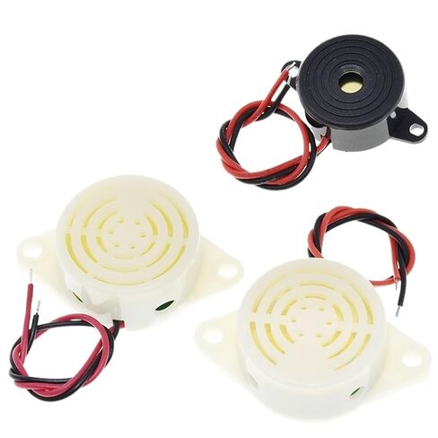 2PCS 95DB Alarm High-Decibel DC 3-24V 12V Electronic Buzzer Beep Alarm Intermittent Continuous Beep Car Van SFM-27(SFM-27II) in Saudi Arabia