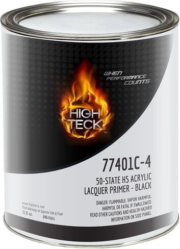 High Teck Products 77401C-4 50 State High Solids Acrylic Lacquer Primer-Black-QT in Kuwait