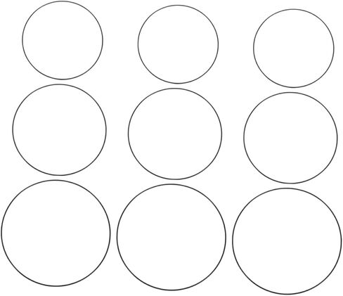 Holibanna 9pcs الأطواق لصياغة الأطواق إكليل الزهور الأنيقة لأكاليل الزهور DIY حلقات حديد موثوقة لحفلات الزفاف والأحداث وديكورات المنزل in Kuwait