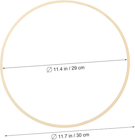 SHINEOFI 8Pcs Floral Hoops for DIY Crafts Durable Rings for Dream Catcher Wedding Decor Sewing Projects Smooth Finish for Creative Designs in Kuwait