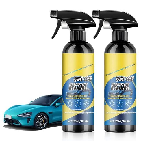 2 Pack Nano Quick Coat Restore Coating Spray, 2026 Advanced Automobile Quick-Acting Coating Agent, Quick Effect Coating Agent Spray with Dust Proof and Glazing Effects Long-Lasting in Kuwait