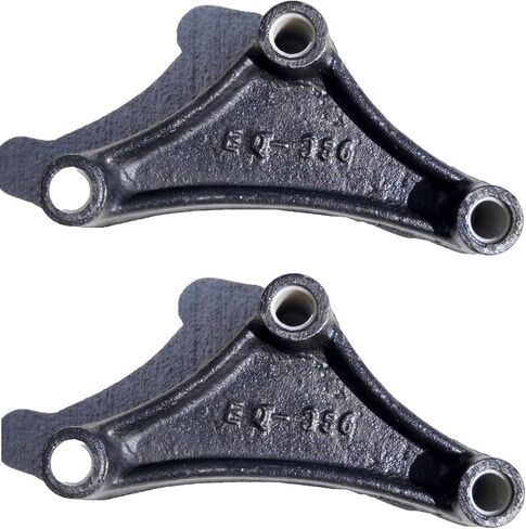 EQ-356-LOTOF2 (EQ-356) زوج معادلات منحنية مقاس 6-1/8 بوصة × 2-1/2 بوصة، فتحات مسمار مقاس 9/16 بوصة، نوابض ورقية عريضة مزدوجة العين مقاس 1-3/4 بوصة، تتضمن البطانات، عبوتان in Kuwait