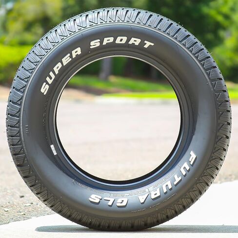 مجموعة من 4 (أربعة) إطارات فوتورا (من كوبر) GLS Super Sport Passenger Car لجميع المواسم - 225/70R14 225/70/14 225/70-14 98T نطاق التحميل SL 4-Ply RWL بأحرف بيضاء مرتفعة in Kuwait