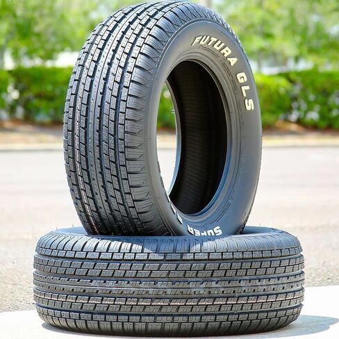 مجموعة من 4 (أربعة) إطارات فوتورا (من كوبر) GLS Super Sport Passenger Car لجميع المواسم - 225/70R14 225/70/14 225/70-14 98T نطاق التحميل SL 4-Ply RWL بأحرف بيضاء مرتفعة in Kuwait