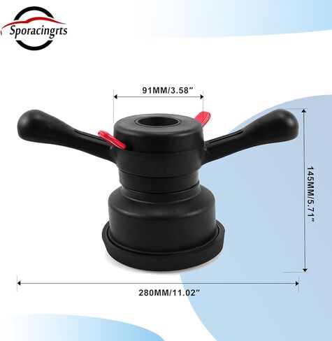 Sporacingrts 40mm x 3mm Wheel Balancer Quick Release Wing Nut Kit for Tire Balancing Machine Quick Clamp Hub Nut with Pressure Cup & Protector Ring in Kuwait