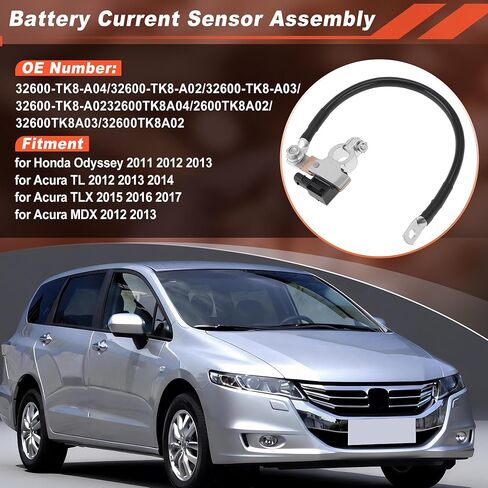 مجموعة مستشعر البطارية الحالية لهوندا أوديسي 2011 2012 2013 كابل مستشعر البطارية لـ Acura TL TLX MDX يستبدل 32600-TK8-A04 32600-TK8-A02 in Kuwait