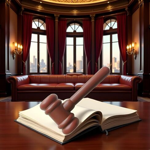 Wooden Judge Gavel, Brown Cartoon Style, Costume Accessory for Courtroom Role Play, Desk Decor in Kuwait