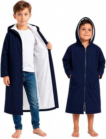 MACAR sport TOWEL swimming parka, waterproof fabric on the outside, dry jacket for kids and adults in Saudi Arabia