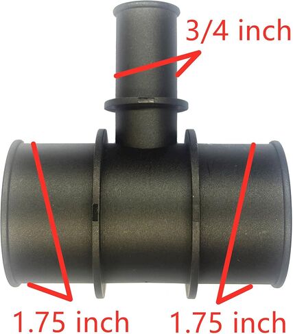 1.75" x 1.75" x 3/4" Fittings,Radiator Coolant Hose 3-Way Connector,Heater T-Joint Diverter,Water Pipe Splitter Repair Kit for BMW,Mercedes-Benz,Audi,VW,Ford,Porsche,Land Rover,MINI,Jeep,Toyota,Honda in Kuwait