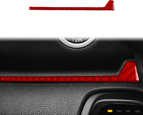 Real Carbon Fiber Car Dash Trim Instrument Decal Speedometer Right Side Cover Sticker Compatible with Dodge RAM 1500/2500/3500 2019-2023 Crew Cab Auto Accessories in Saudi Arabia