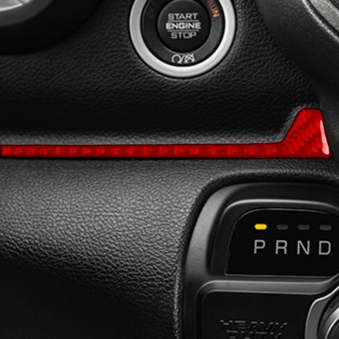 Real Carbon Fiber Car Dash Trim Instrument Decal Speedometer Right Side Cover Sticker Compatible with Dodge RAM 1500/2500/3500 2019-2023 Crew Cab Auto Accessories in Saudi Arabia