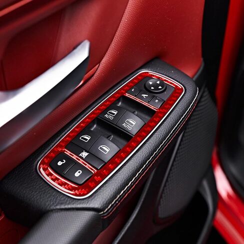 Real Carbon Fiber Car Dash Trim Instrument Decal Speedometer Right Side Cover Sticker Compatible with Dodge RAM 1500/2500/3500 2019-2023 Crew Cab Auto Accessories in Saudi Arabia