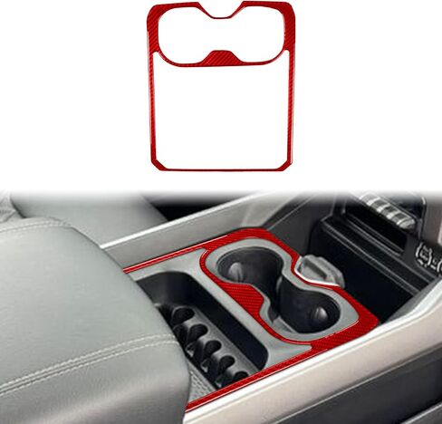 Real Carbon Fiber Car Dash Trim Instrument Decal Speedometer Right Side Cover Sticker Compatible with Dodge RAM 1500/2500/3500 2019-2023 Crew Cab Auto Accessories in Saudi Arabia