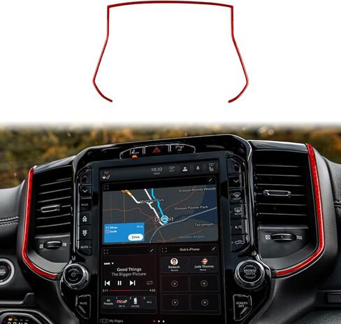 Real Carbon Fiber Car Dash Trim Instrument Decal Speedometer Right Side Cover Sticker Compatible with Dodge RAM 1500/2500/3500 2019-2023 Crew Cab Auto Accessories in Saudi Arabia