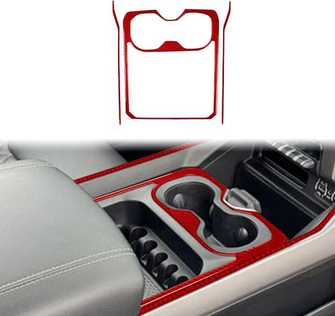 Real Carbon Fiber Car Dash Trim Instrument Decal Speedometer Right Side Cover Sticker Compatible with Dodge RAM 1500/2500/3500 2019-2023 Crew Cab Auto Accessories in Saudi Arabia
